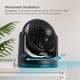 thumbnail image 3 of Ventilador de escritorio IRIS WOOZOO, 3 velocidades, alcance de aire de 16 m, oscilante, 3 of 9