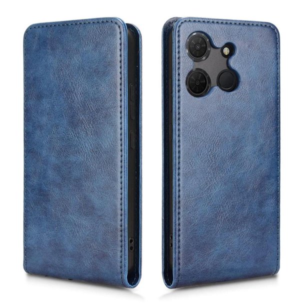 Funda tipo folio para TCL 503 con soporte magnético y protección para la cámara Azul