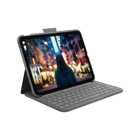 Funda con teclado Logitech Slim Folio para iPad de décima generación y A16