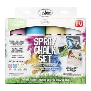 Testors - Set De Tiza En Aerosol 4 Colores
