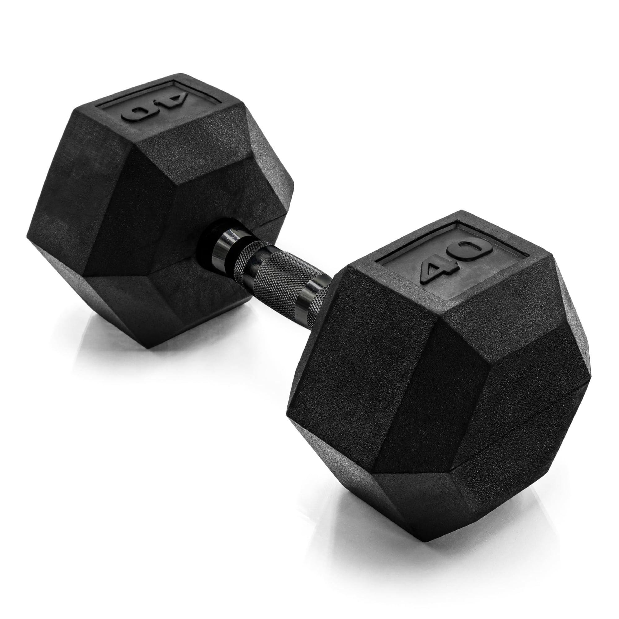 Mancuerna Hexagonal Recubierta De Goma Cap Barbell De 40 Lb
