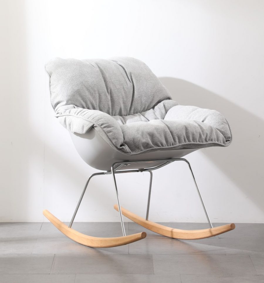 Tendencia Home - Silla Mecedora Modelo Sebastiana Color Gris