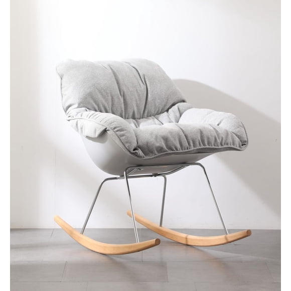 Silla mecedora modelo Sebastiana color gris