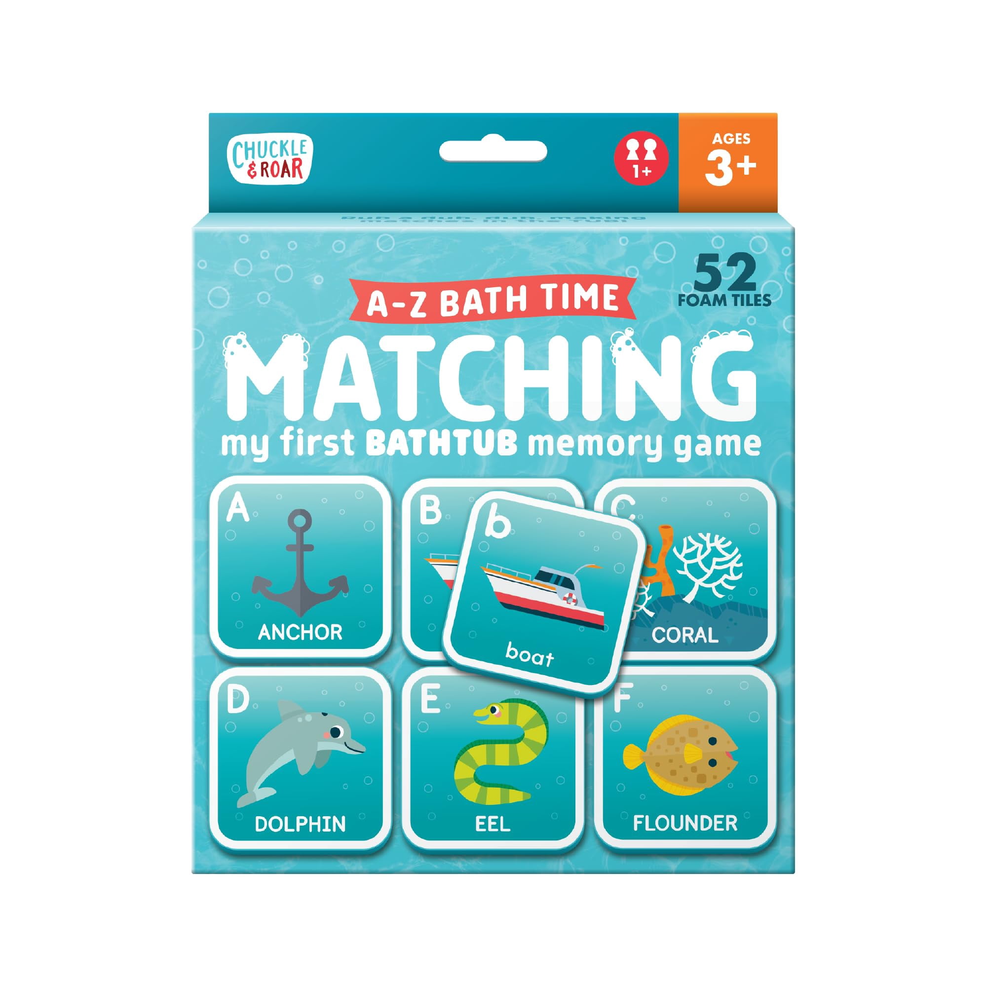 Chuckle & Roar - Bath Match Chuckle & Rugir, Seguro, Divertido, Para Niños Pequeños De 3 Años O Más