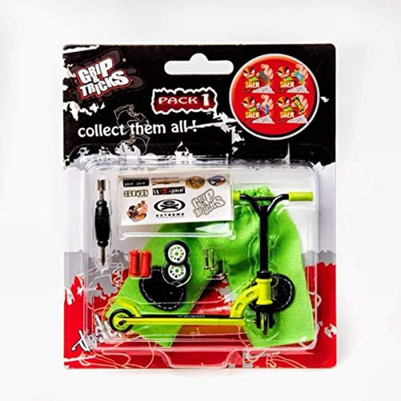 Scooter de Dedo SPIRITRIDERS GRIP TRICKS Pack 1 – Kit de 10 piezas