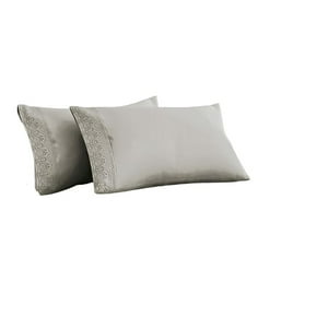 Doral - Sábanas Microfibra Broderie Santorini 2 Plazas Beige