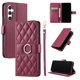 thumbnail image 4 of Funda Acolchada con Anilla y Correa para Samsung Galaxy S24 Plus Slots para Tarjetas Rojo, 4 of 5