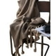 thumbnail image 1 of Manta Con Flecos De Soga Decorativa, 1 of 4