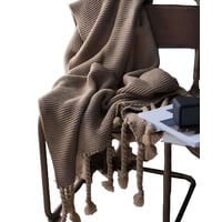 Parati - Manta Decorativa Chenille Con Flecos De Soga Para Cama O Sofa M5