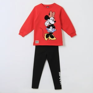 Conjunto Niña Minnie Mouse Guiño Rojo Disney
