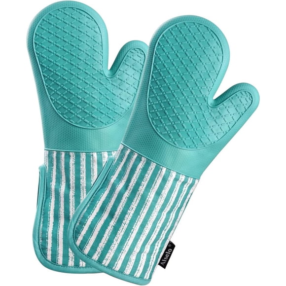 Guantes para horno Alselo de silicona, 15 pulgadas, set de 2