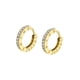 thumbnail image 1 of Aros LP1887-4/4 Lotus Silver Dorado Mujer Hoops, 1 of 2