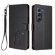 thumbnail image 1 of Infinix HOT 60 PRO 4G Funda Billetera con Estampado de Gato, Negro, 1 of 6