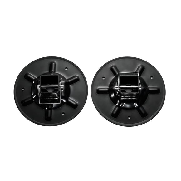 Almohadilla de pie para jack Aaiov 23 cm, para tubo cuadrado de 2 pulgadas, paquete de 2
