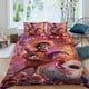 thumbnail image 2 of Sueño de COCO Conjunto de sábanas temático, trío de piezas, cómodo y amigable con la piel, diseño único, regalo de decoración para el hogar para familiares, amigos y fans,173cm *218cm, 2 of 6