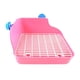 thumbnail image 3 of Caja De Inodoro De Conejo Bandeja Mascotas Hamster Orinal De Interior Entrenador Conejillo De Indias Rosa, 3 of 5