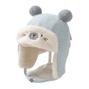 Genérico - Gorro De Invierno Con Chiporro Para Bebes Azul