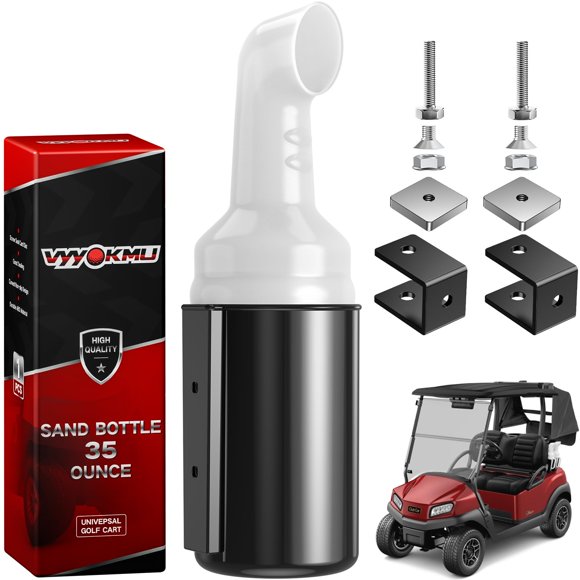 Botella de arena VYYOKMU 1000 ml para carrito de golf con tubo de 1 pulgada
