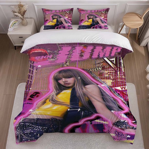 Lisaa Themed Bedding Three-Piece Set Duvet Cover and Pillowcase Set
