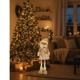 thumbnail image 2 of Duende Navideño De Pie 45cm Muñeco Decoración Navidad Dorado, 2 of 9