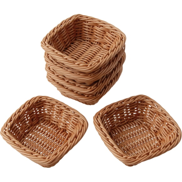 Constructive Playthings Cestas de Mimbre Plástico para Almacenamiento, Juego de 12