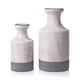 thumbnail image 1 of Set 2 Jarrones cerámica decorativo Blanco-Gris Rustico, 1 of 7