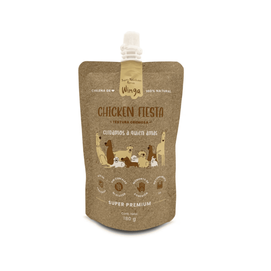 Snack Perros Chicken Fiesta 180 Grs. - Winga