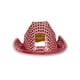 thumbnail image 3 of Sombrero vaquero Beistle con lentejuelas rosas para adultos - 58 cm de circunferencia, 3 of 4