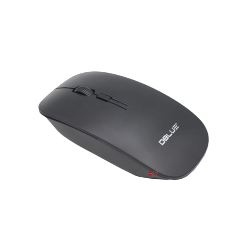 Dblue - Mouse Óptico Inalámbrico Diseño Plano Color Negro - Ps
