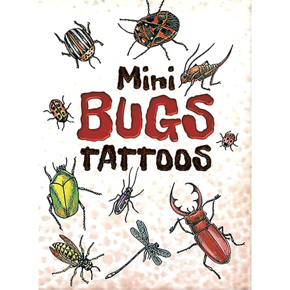 Tatuajes temporales Dover Publications Mini Insectos 15 piezas