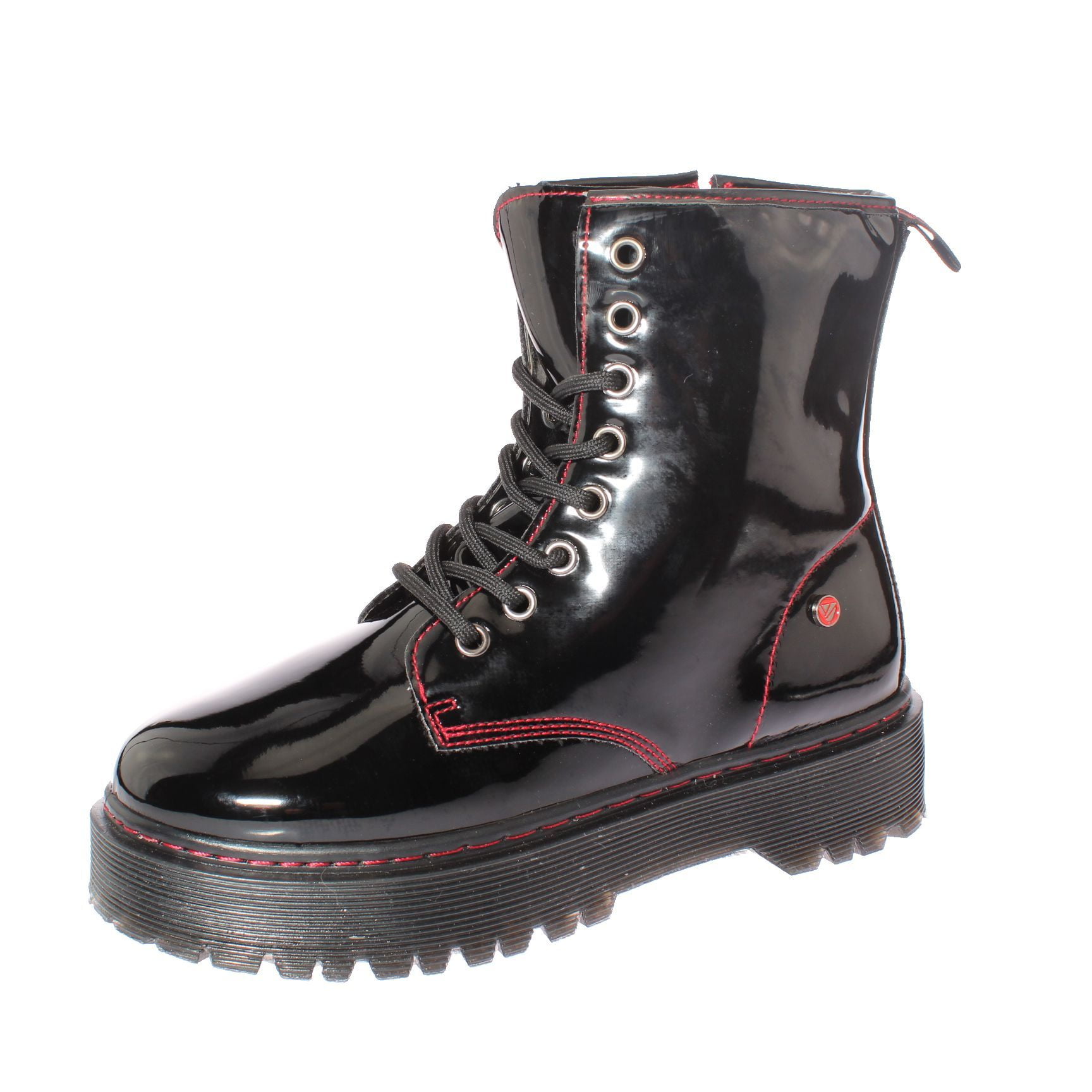 Botin Negro/rojo Vía Franca