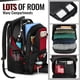 thumbnail image 2 of Mochila de viaje YOREPEK extra grande, 50 litros, resistente al agua, 17 pulgadas, 2 of 8