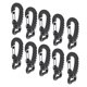 thumbnail image 5 of 10pcs Ganchos De Presión Giratorios Para Tejido Paracord Cordón Hebillas Correas De Mochila, 5 of 5