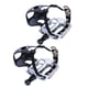 thumbnail image 4 of Pedal De Bicicleta Estática Con Correas Y Clips Para Los Dedos Pedal De Plataforma Eje Corto De 12,7 Mm De 9/16'' O 1/2'', 4 of 5