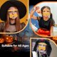 thumbnail image 5 of Falsos bigotes y cejas amarillos woxafo - 2 piezas para cosplay y fiestas, 5 of 7