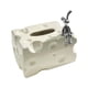 thumbnail image 5 of Dispensador De Servilletas Decorativas De Cerámica Con Cubierta De Caja De Pañuelos Para Tocador, Oficina, Hogar, Blanco, 5 of 5