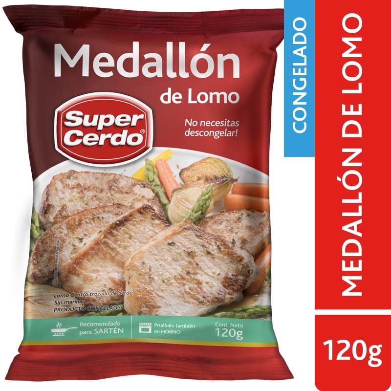 Lomo De Cerdo Medallón 120 g Super Cerdo