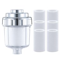 Magideal - Purificador De Agua Para Baño, Purificador De Agua Para Ducha, Filtro Debajo Del Grifo Del Fregadero, Filtro De Línea De Limpieza Para Baño, Filtro De 4 Elementos Filtrantes