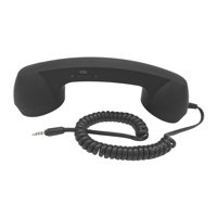 Magideal - Auricular De Teléfono Celular Vintage /3.5Mm /Comfort/ Classic/ Mini Receptor De Teléfono Celular Micrófono Altavoz Teléfono Celular Teléfono Intelige Negro