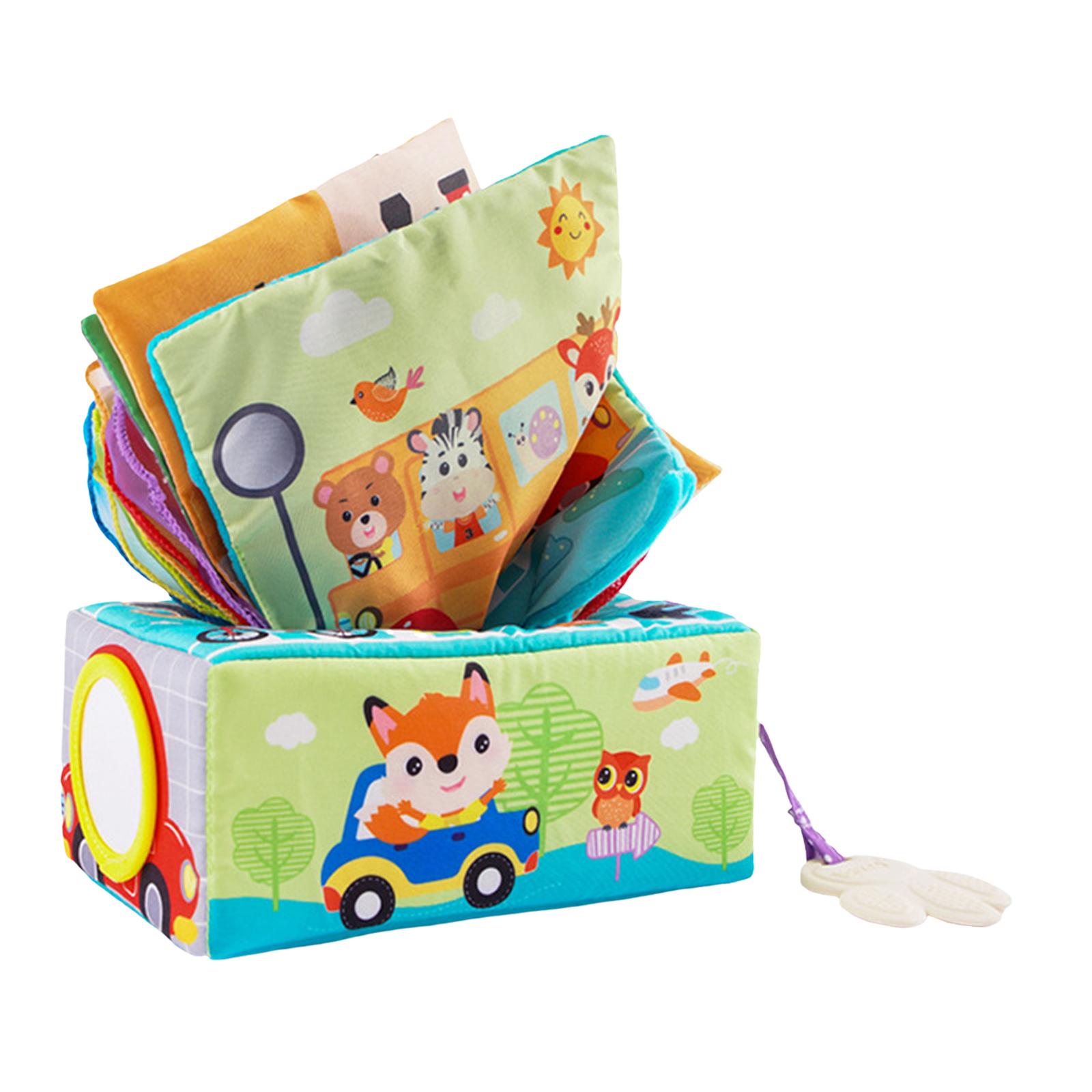 Bothyi - Caja De Pañuelos, Juguete Para Tirar, Tejido Arrugado Montessori Único Para Bebés, Niñas, Recién Nacidos A