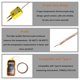 thumbnail image 4 of Termopar HUNGTOR tipo K 1 m -50 °C~482 °C (5 unidades), 4 of 6