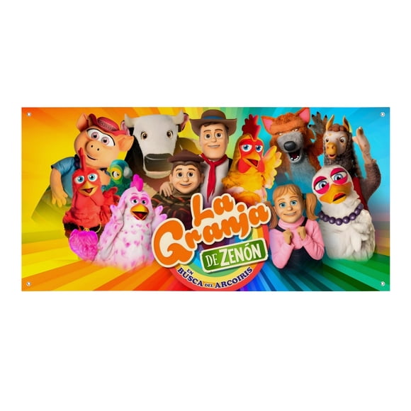 La Granja de Zenón Fondo Temático Pancarta Suministros de Decoración para Fiesta de Cumpleaños, Decoración de Fondo de Fiesta Personalizado,150x90cm