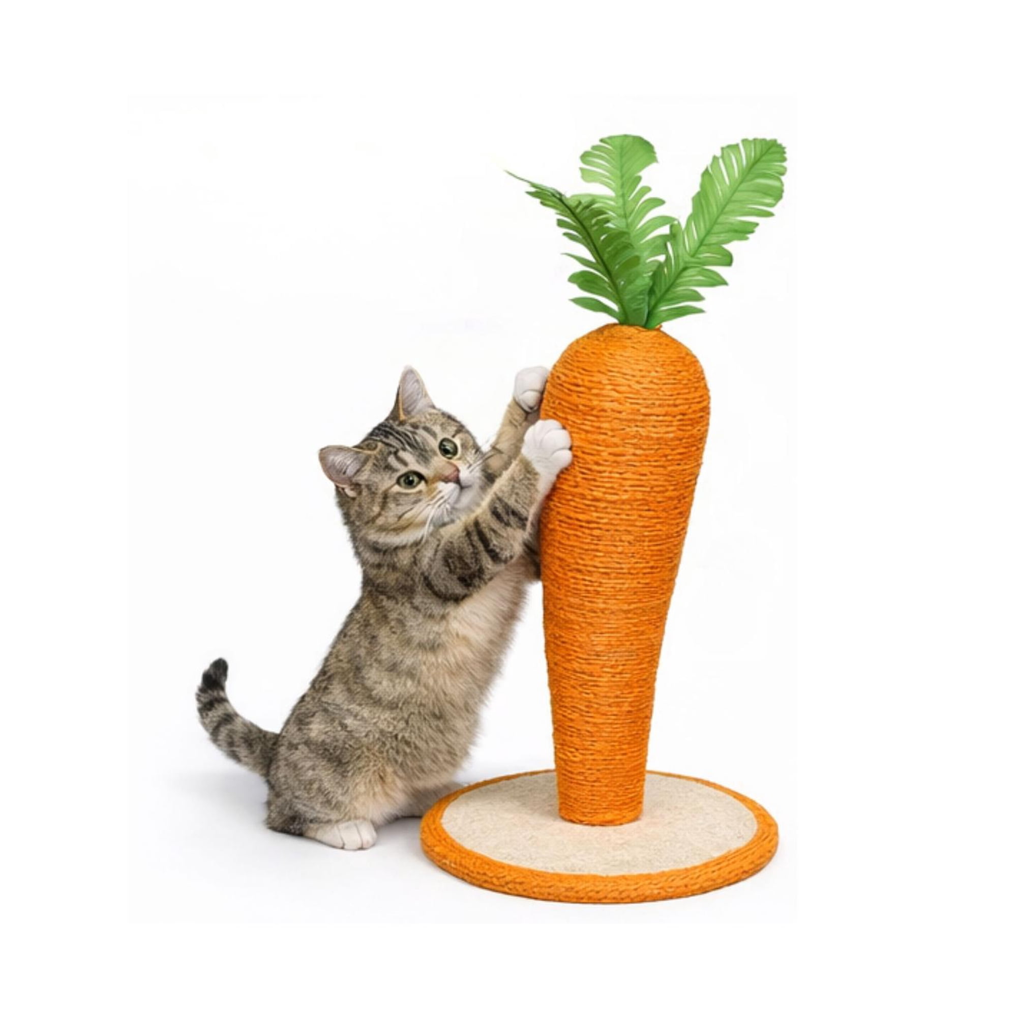 Rascador para Gatos Zanahoria con Base 29 cm
