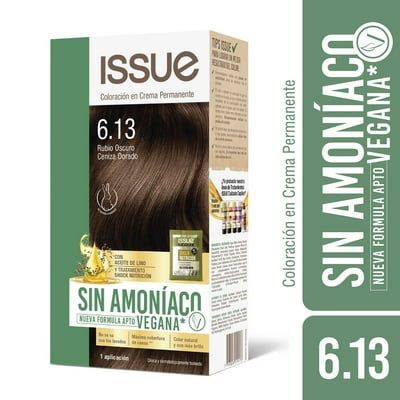 Coloración Cabello Sin Amoníaco 6.13 Rubio Oscuro Ceniza Dorado 1 Un Issue
