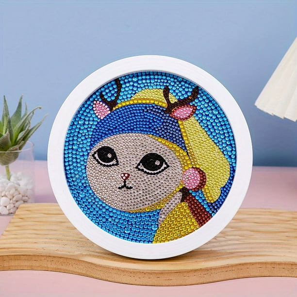 Children's Educational Toys Artificial Diamond Painting DIY Accessories Kit With Round Photo Frame