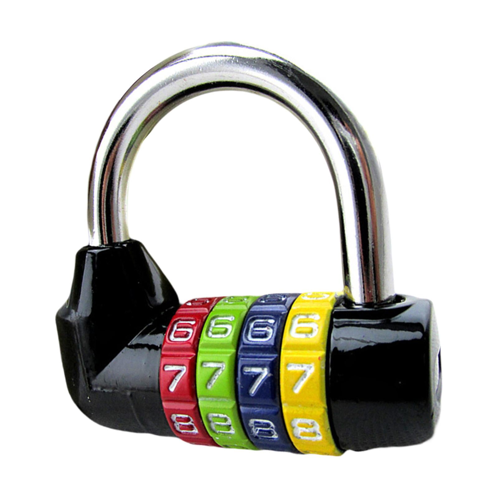 Bothyi - Combinación De 4 Dígitos A Prueba De Agua Candado Seguro Candado Número Gimnasio Locker Negro