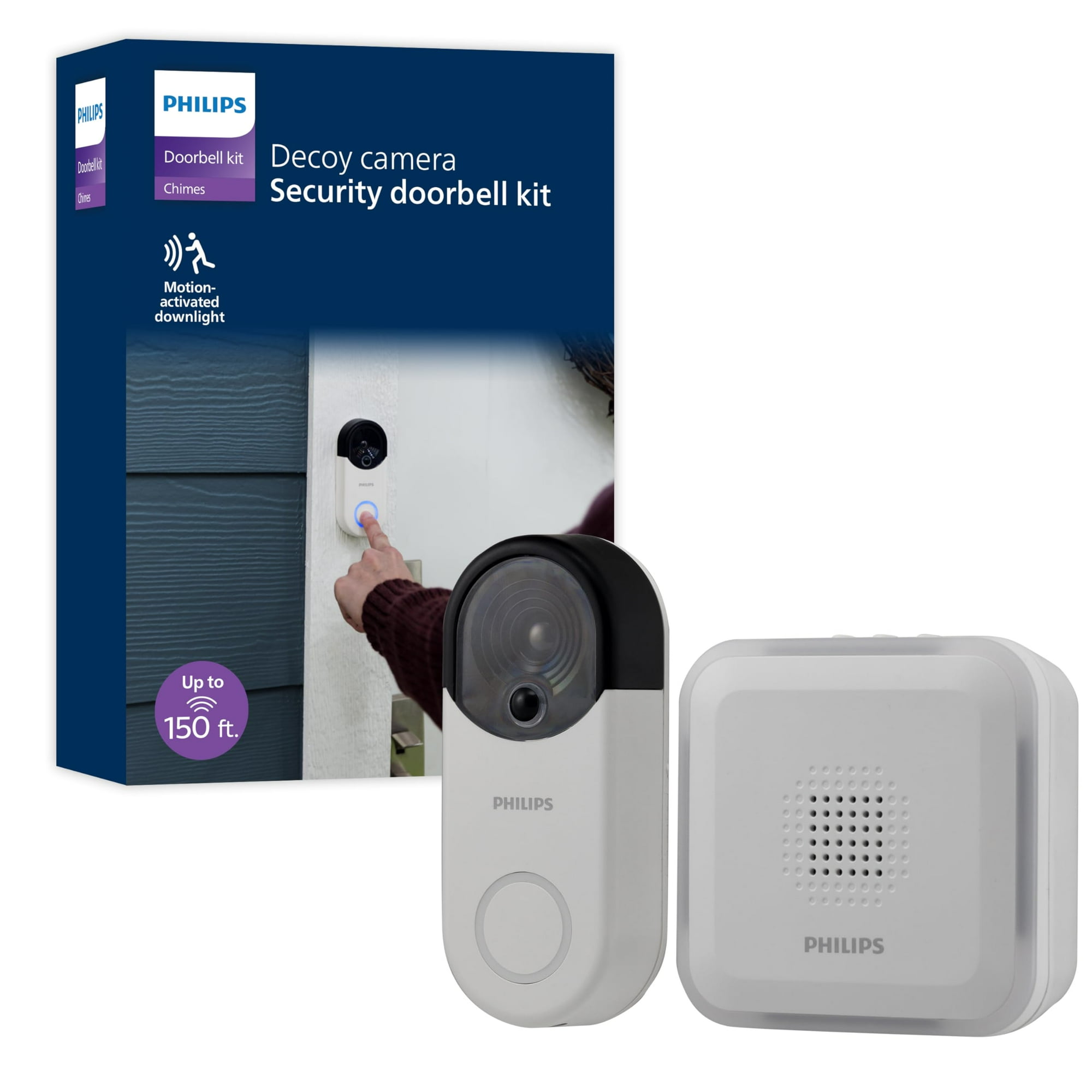 Kit De Timbre De Seguridad Inalámbrico Philips Des6572wb/37
