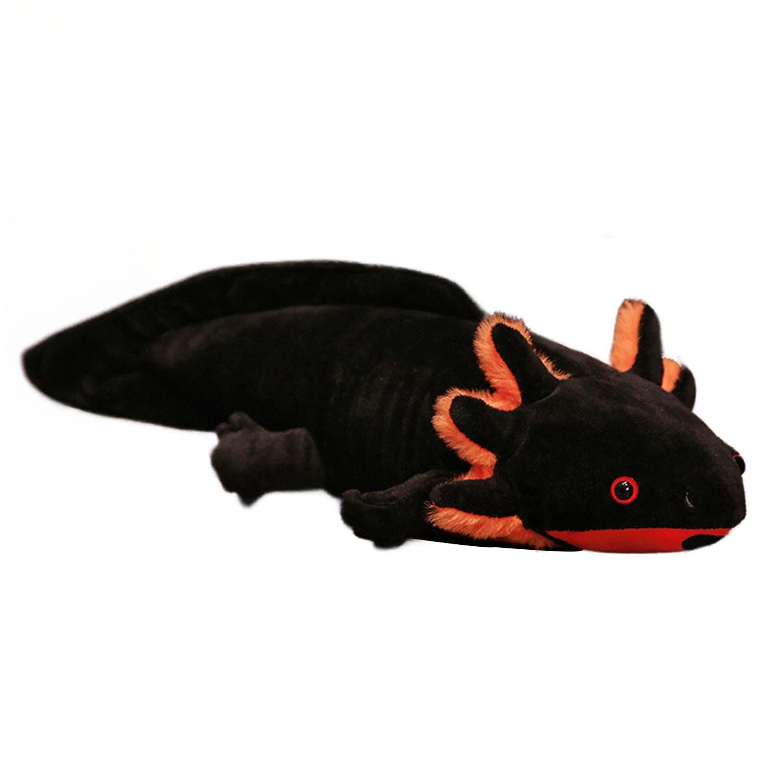 Magideal - Muñeco De Peluche Axolotl, Muñeco De Peluche Axolotl, Juguete De Peluche Axolotl Cómodo Y Abrazable De 17,72 Pulgadas Para Adolescentes, Adultos Y Niñ Negro