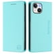 thumbnail image 4 of Funda Billetera con Soporte para iPhone 13/iPhone 14 Bloqueo RFID Plegable Verde menta, 4 of 6