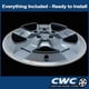 thumbnail image 3 of Juego de 4 tapas de rueda Carolina Wheel Cover 17" plateado, 3 of 4
